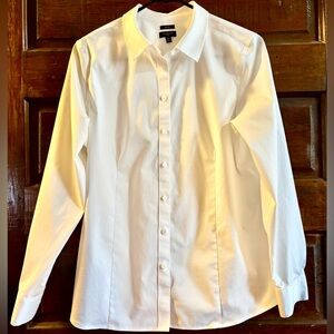 Talbots Crisp White Dress Shirt for Women